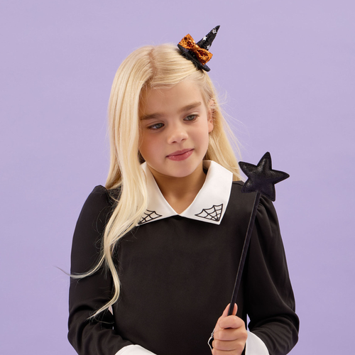 Halloween Witch Hair Clip & Wand Set