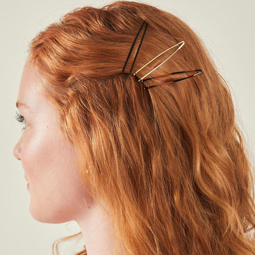 Mix Metal Hair Slides 6-Pack