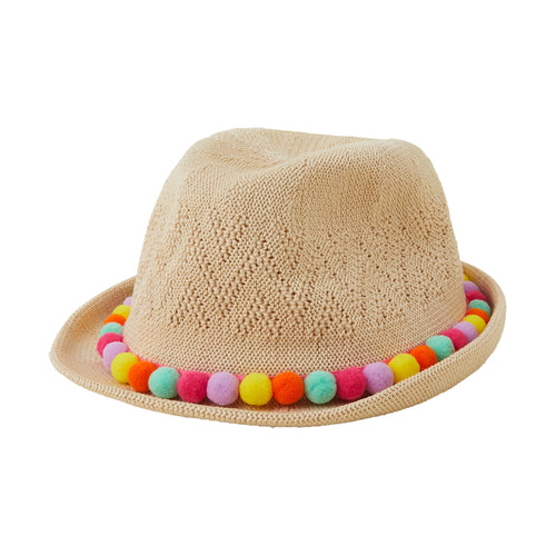 Accessorize London Pom-Pom Packable Trilby (3-6 years)