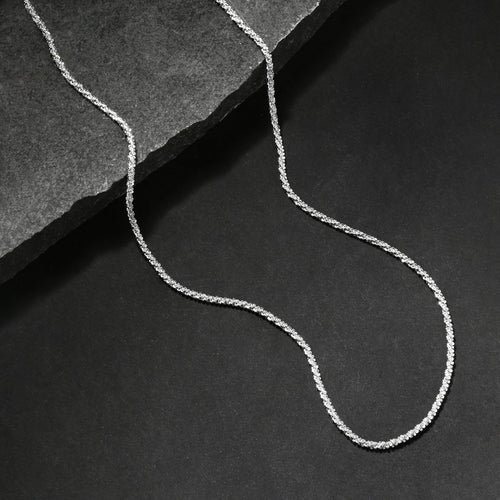 Accessorize London Women's Sterling Silver-Plated Chain Necklace