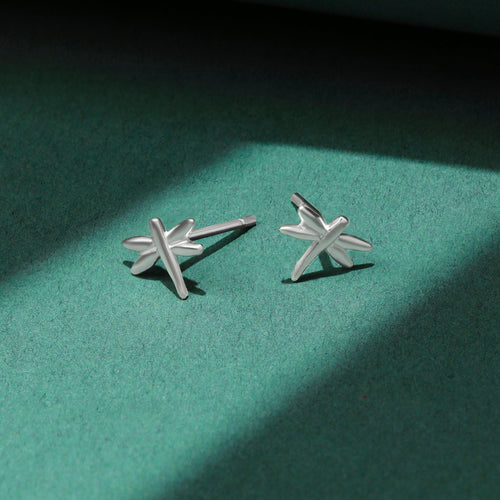 Accessorize London Sterling Silver Z Plain Chunky Hoop Earring