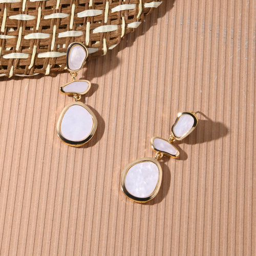 Accessorize London Women's Mixed Shape Resin Drop Earrings