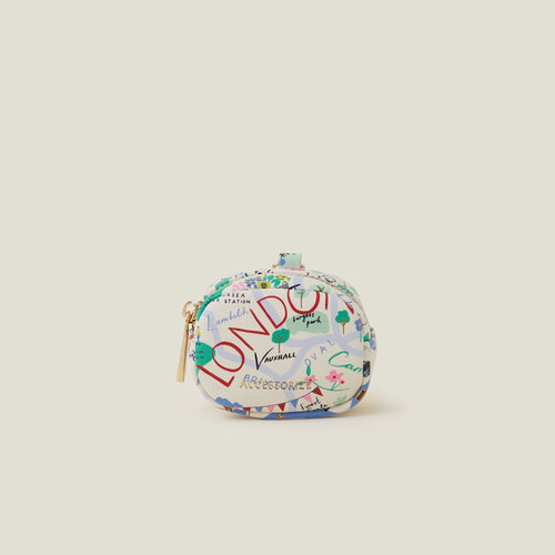 London Map Earphone Keyring Case