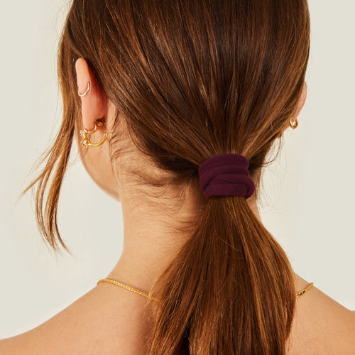Accessorize London Women's Red Towelling Hair Bands 5-Pack