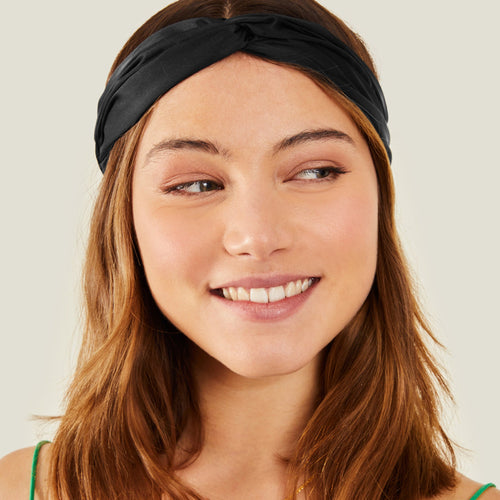 Accessorize London Women's Black Fabric Knot Bando