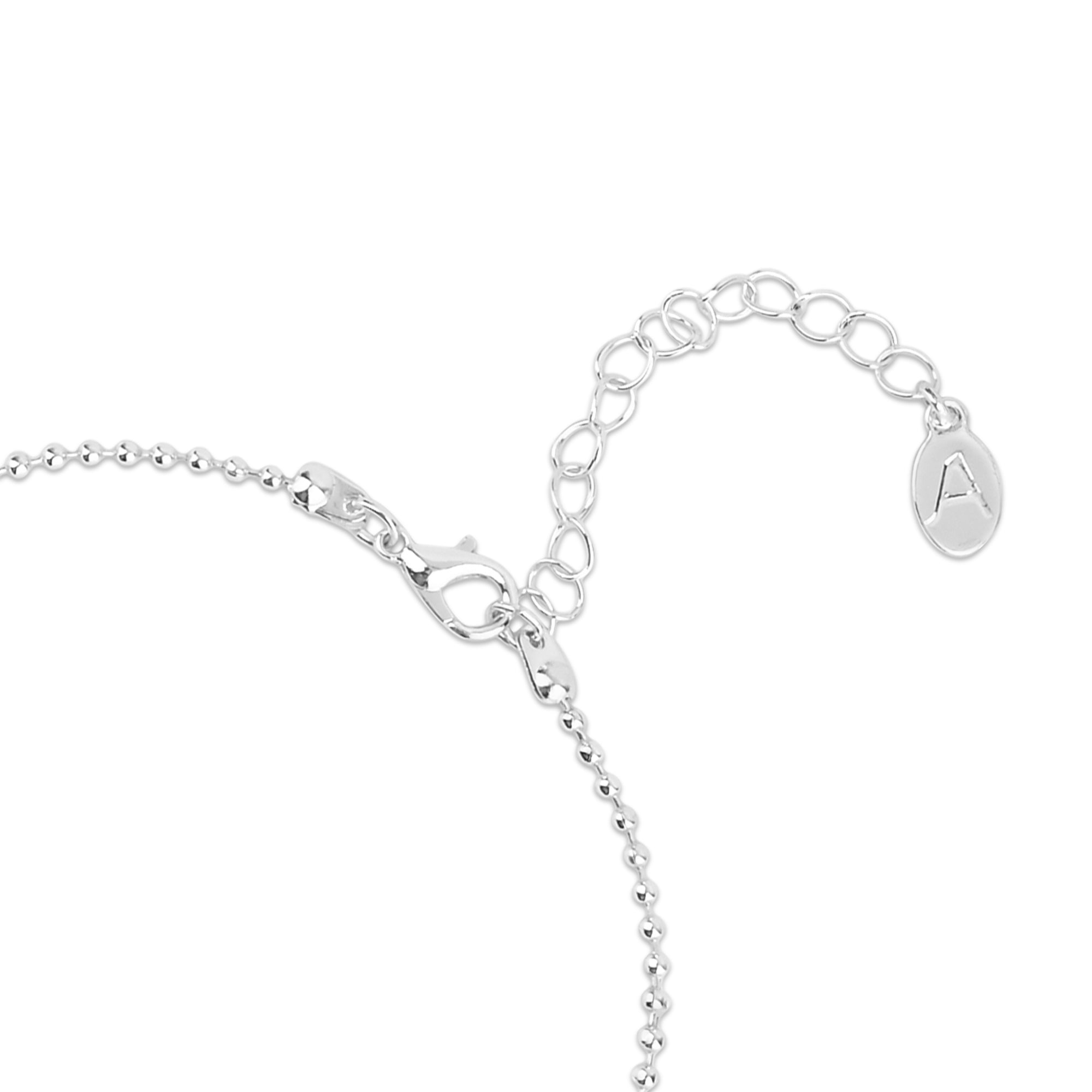 Silver Moon Chain Anklets Pack Of 3