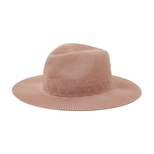 Accessorize London Women's Packable Fedora Pale Pink