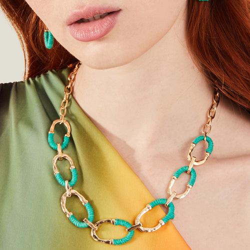 Accessorize London Women's Wrapped Loop Necklace