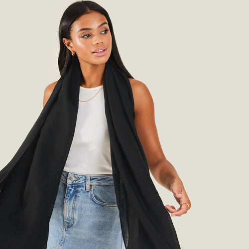 Accessorize London Women's Sorrento Scarf Black
