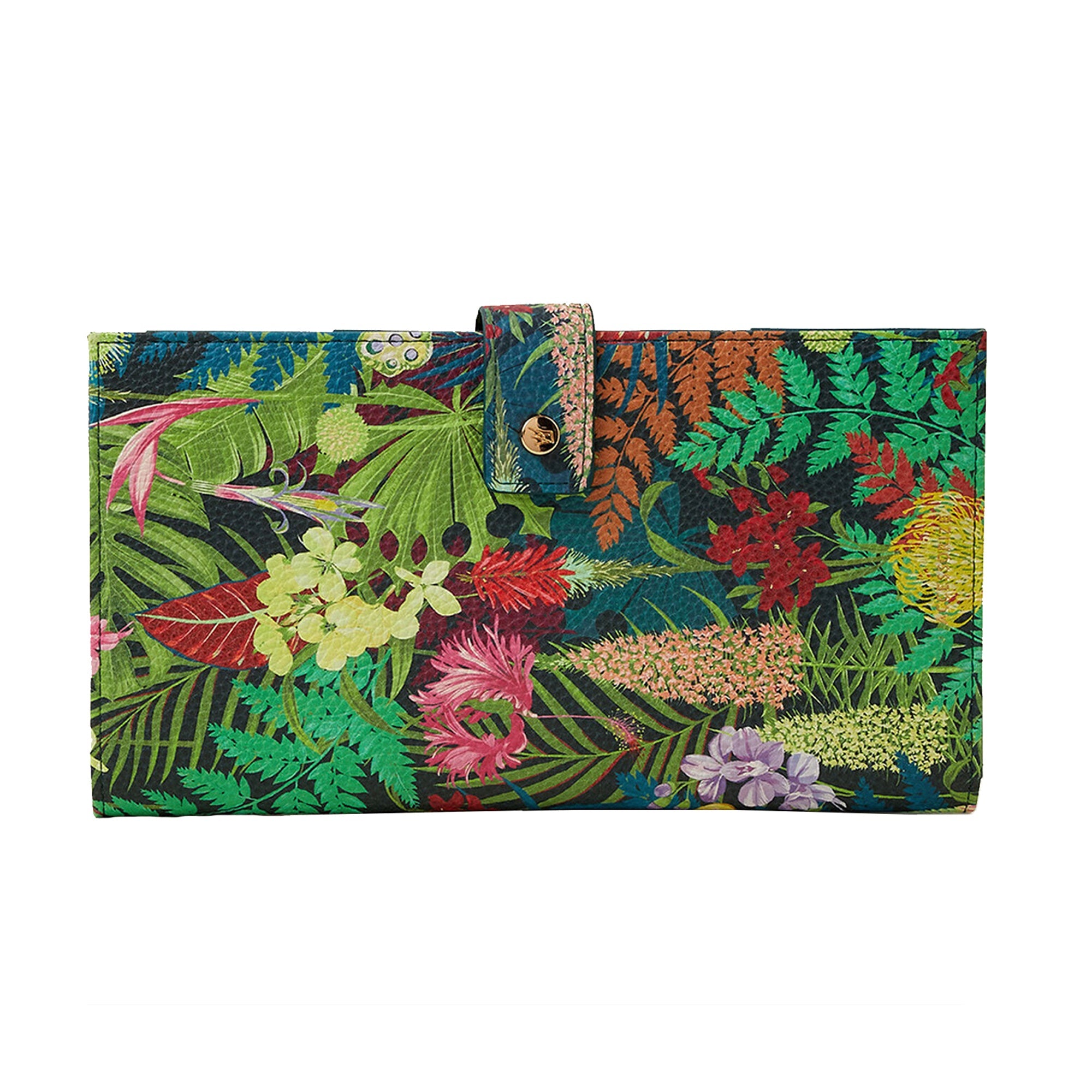 Green Jungle Print Wallet