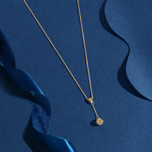 Accessorize London Women's Z Real Gold Plated Chain Bead Y-necklace