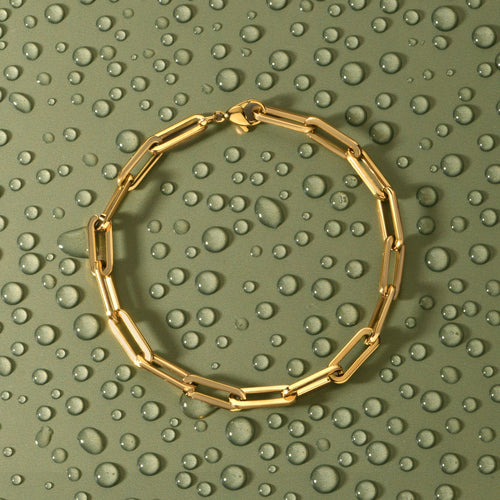 Accessorize London Women Gold-Plated Stainless Steel Chunky Chain Bracelet