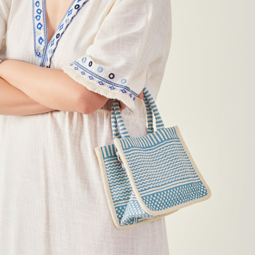 Blue Mini Handheld Crossbody