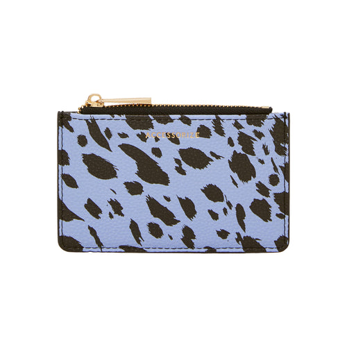 Accessorize London Women's Blue Dalmatian Print Card Holder