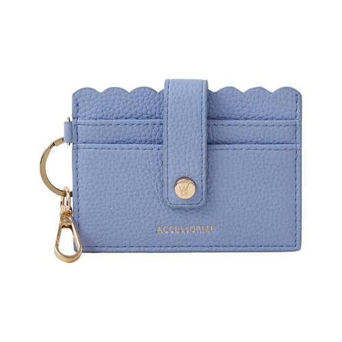 Accessorize London Women's Blue Keychain Card Holder