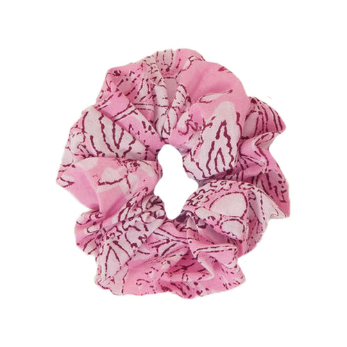 Accessorize London Women's Floral Block Print Hair Scrunchie
