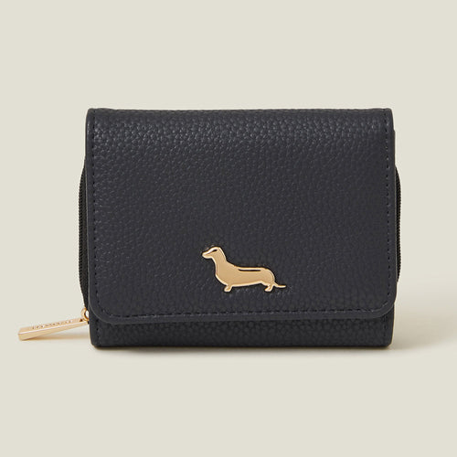 Accessorize London Women's Navy Blue Sausage Dog Purse