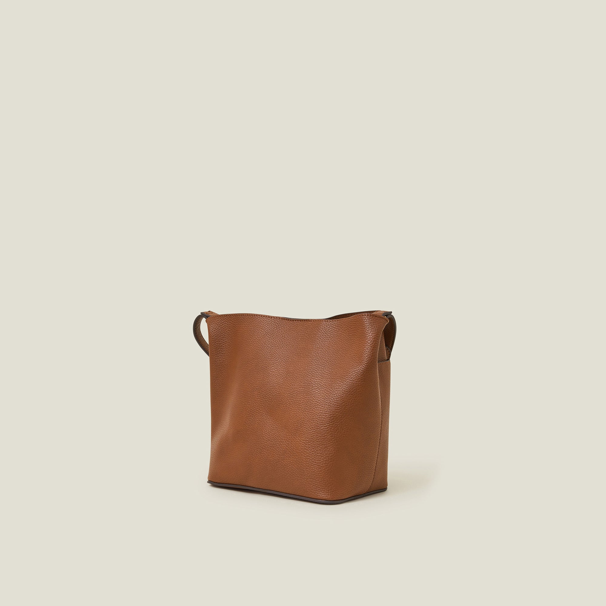 Brown Mini Bucket Sling Bag