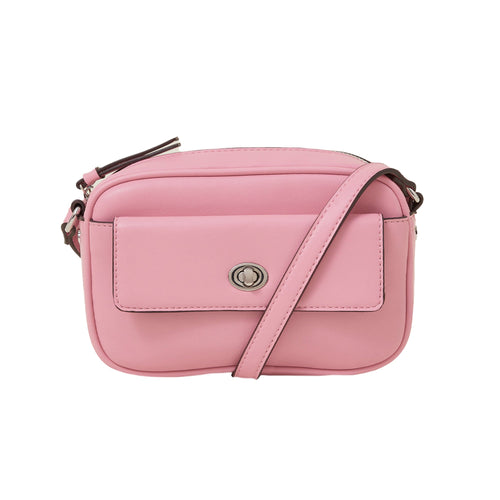 Accessorize London Women's Pink Small Twist-lock Sling Bag