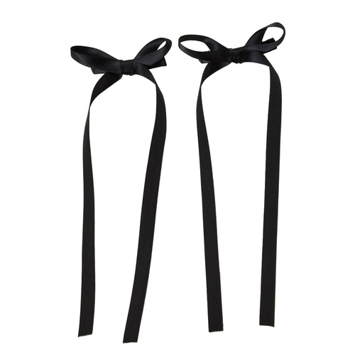 Accessorize London Women Black Mini Bow Hair Clips Set Of 2
