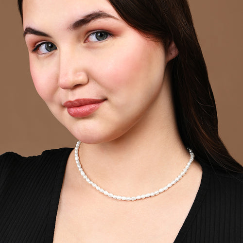 Accessorize London Women's 14k Gold-Plated Seed Pearl Necklace