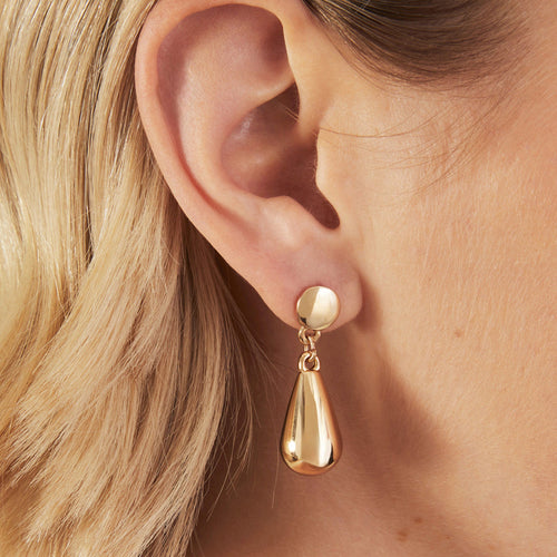 Accessorize London Women Gold Chunky Drop Earrings