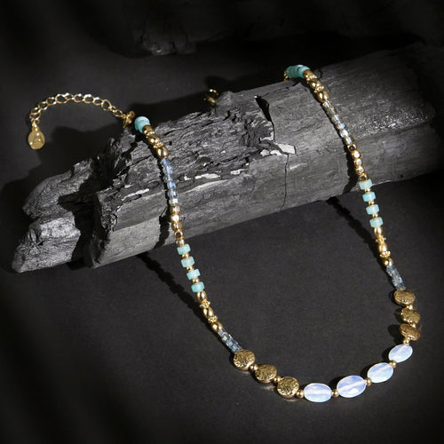 Accessorize London Women Multi Mix Stone Bead Necklace