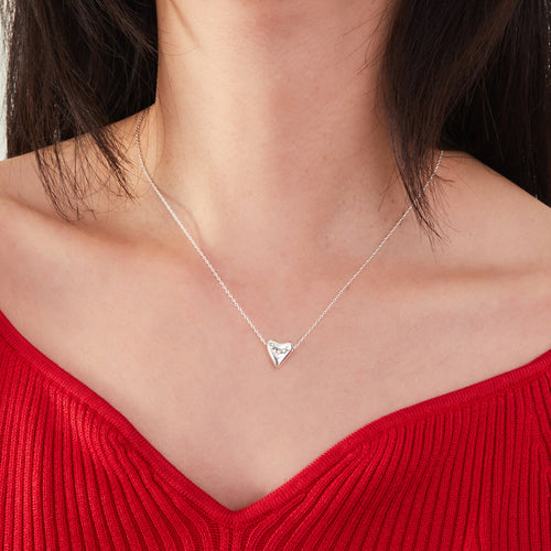 Silver Heart Pendant Necklace