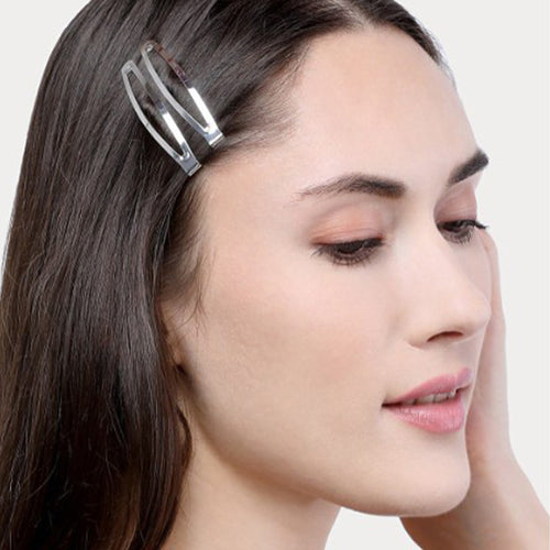 Pack of 4 Metal Snap Hair Clips