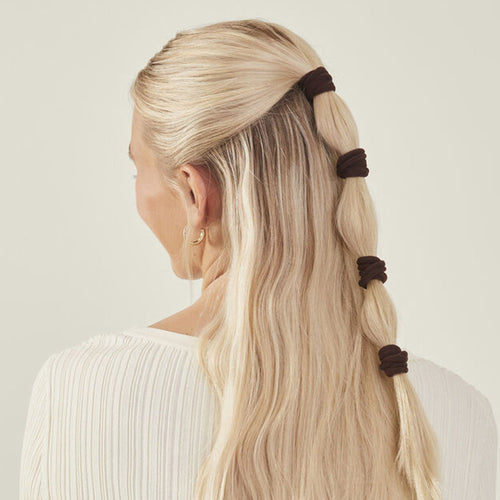 Accessorize London Women's Brown Towelling Hairbands