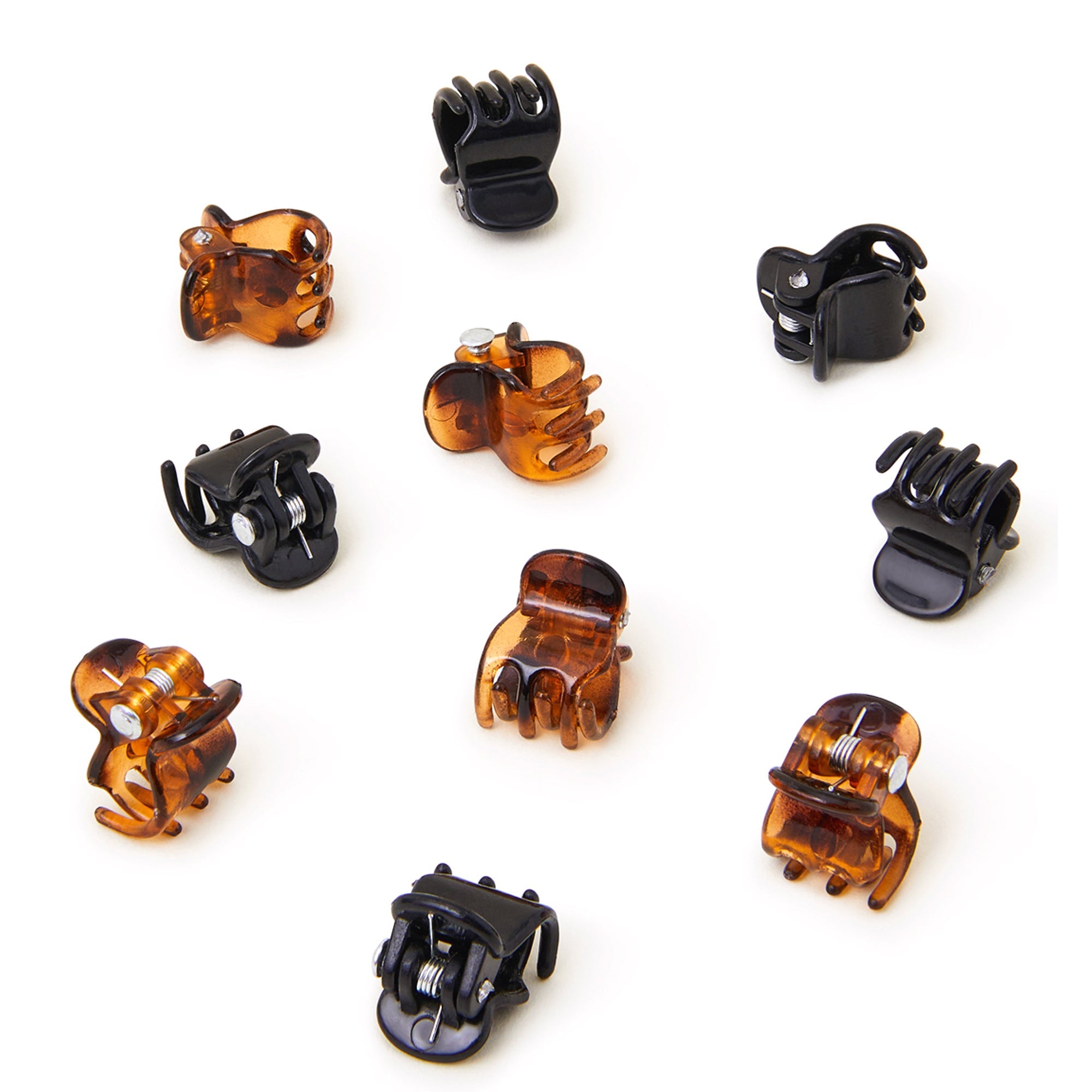 Accessorize London Women Multi Mini Hair Claw Clips Set Of 10