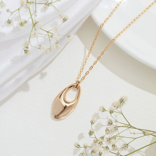 Accessorize London Women 14K Real Gold Plated Molten Cut-Out Pendant Necklace