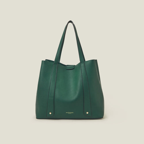 Green Soft Faux Leather Shoulder Bag