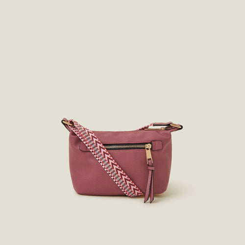 Pink Mini Zip Sling Bag