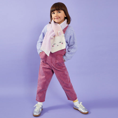 Girls Bunny Ombre Knit Scarf