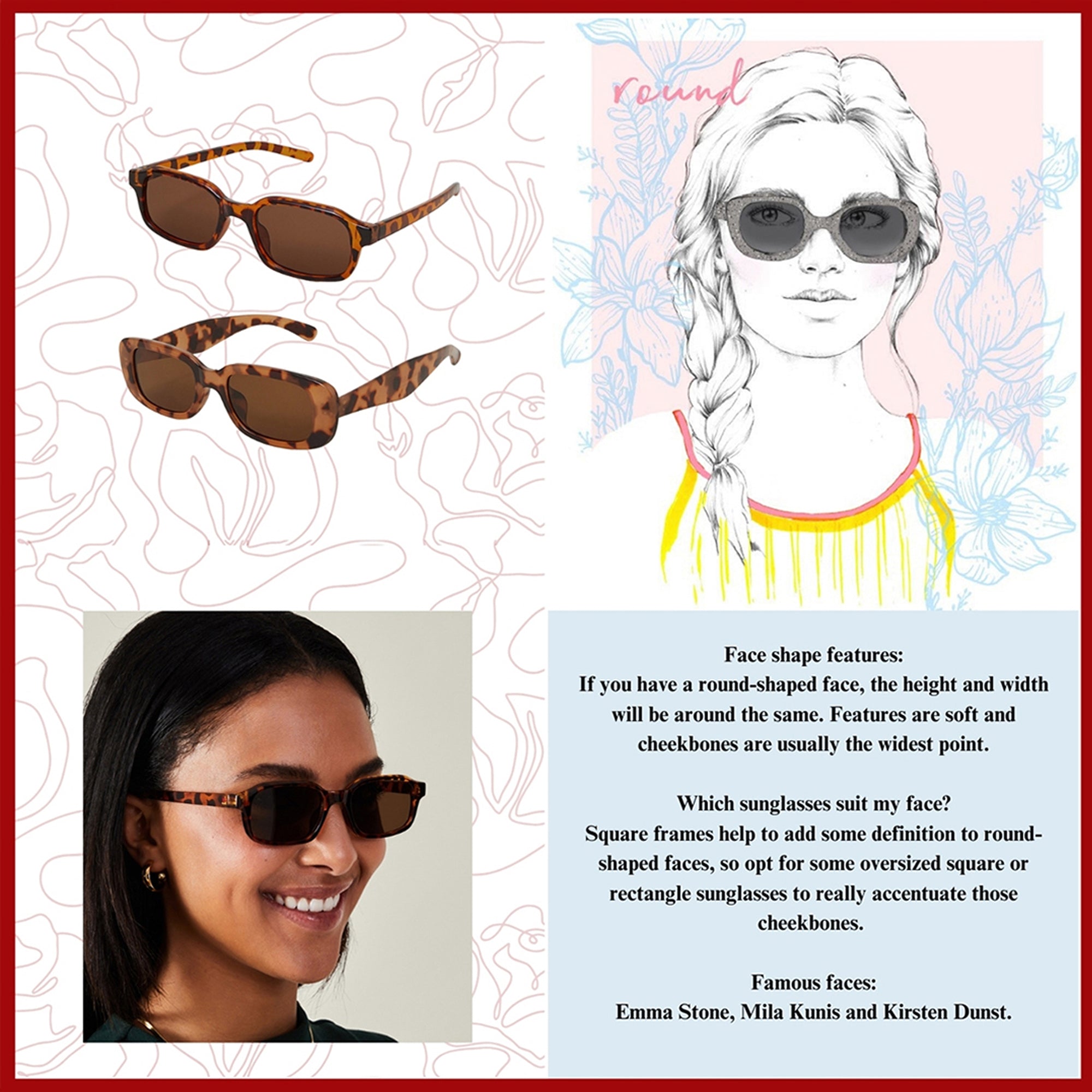 Tort Mini Crystal Tortoiseshell Square Sunglasses