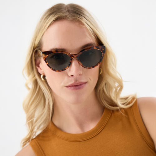 Crystal Tort Preppy Sunglasses