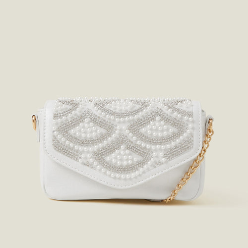 Girls Pearl Fan Mini Bag