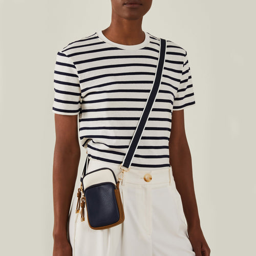 Multi Webbing Strap Zip Phone Bag