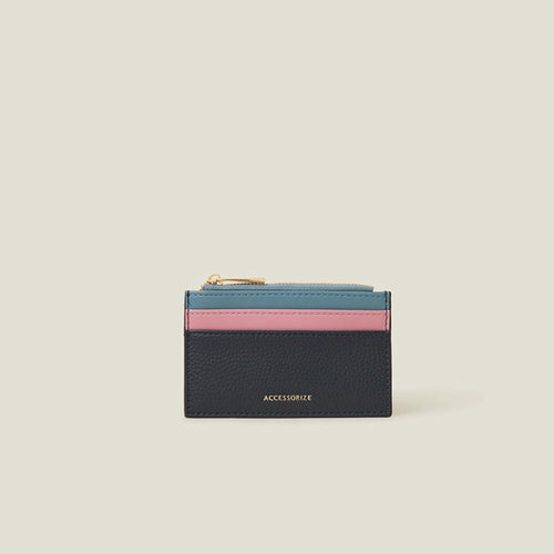 Blue Colourblock Cardholder