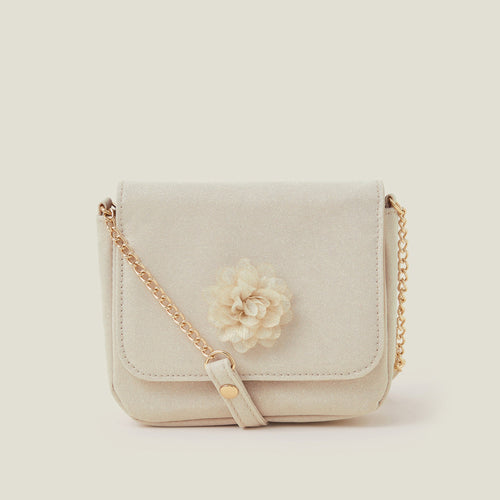 Golden Square Glitter Corsage Flower Bag