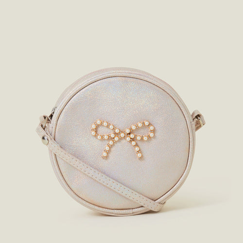 Round Pearl Bow Bag