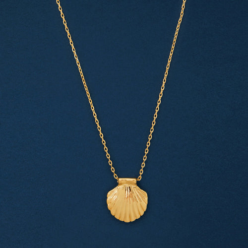 Real Gold Plated Shell Necklace