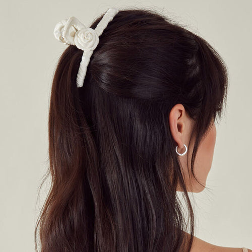 Corsage Wrapped Claw Hair Clip