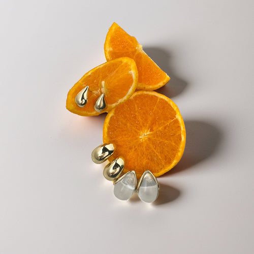 Pack Resin Drop Earrings Set of 3