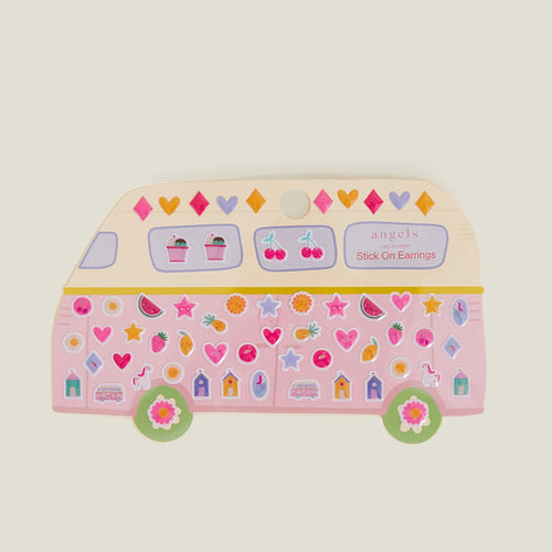 Multi Campervan Stick On Earrings