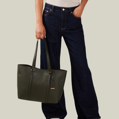 Green Classic Large Tote Bag