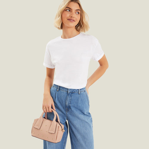 Pink Mini Stud Handbag