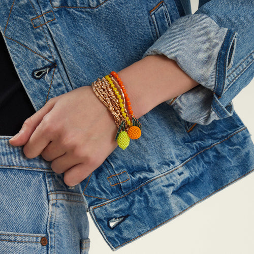Yellow Beaded Lemon Stretch Pack
