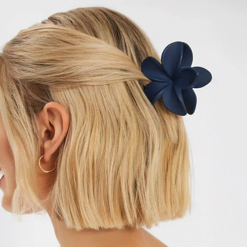 Tropical Flower Matte Claw Clip